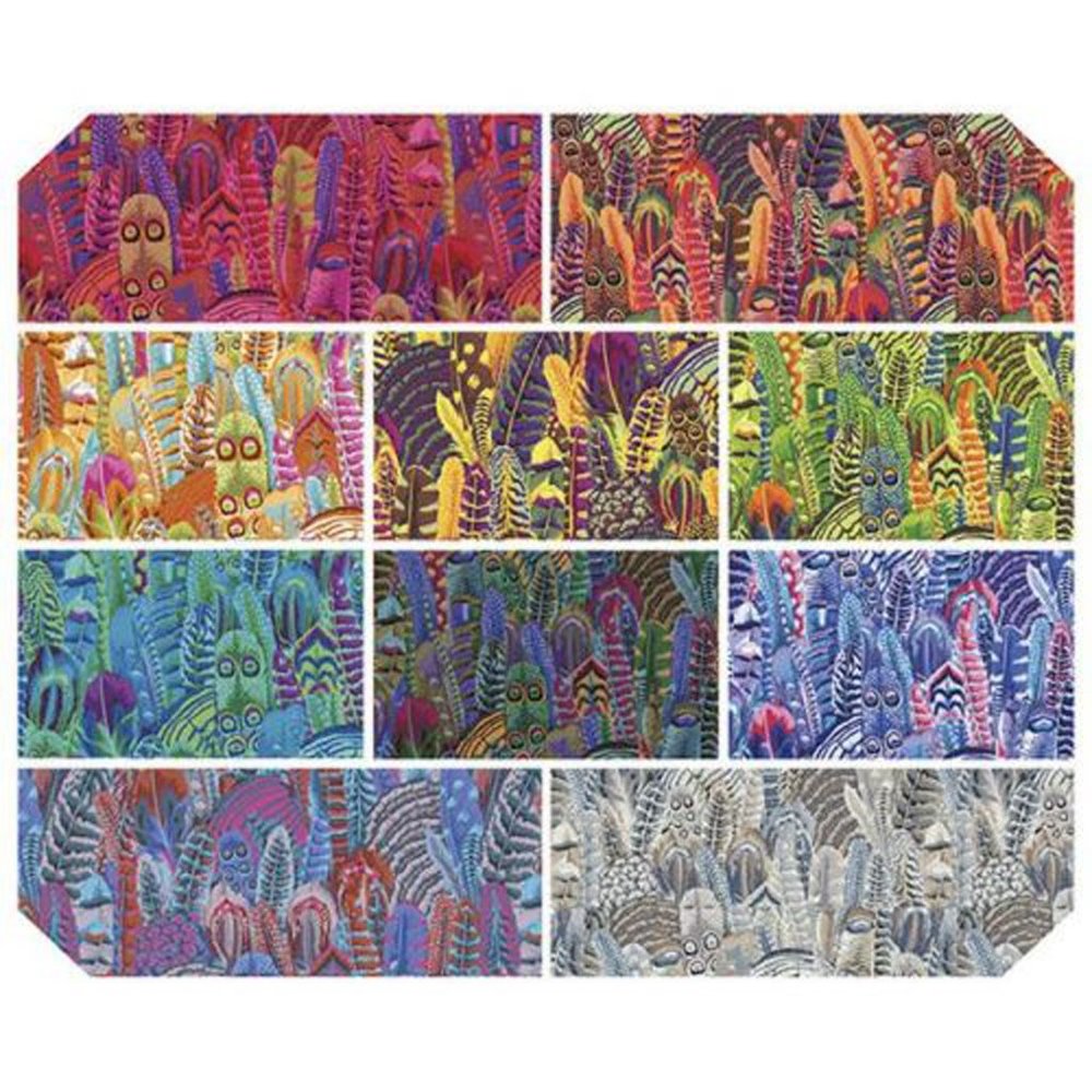 Kaffe Fasset Collective. Feathers by Philip Jacobs for Free Spirit Fabrics. 10FQ - Picture 2 of 14